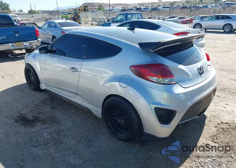 2013 Hyundai Veloster Turbo W/Black из США, поврежденный, VIN KMHTC6AE1DU157273